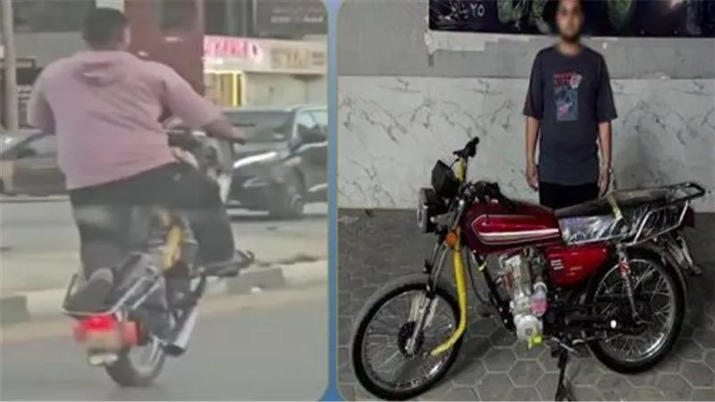 للهو والهرب.. ضبط طالب بالفيوم استعرض بدراجته النارية وغير لونها لخدعة الأمن