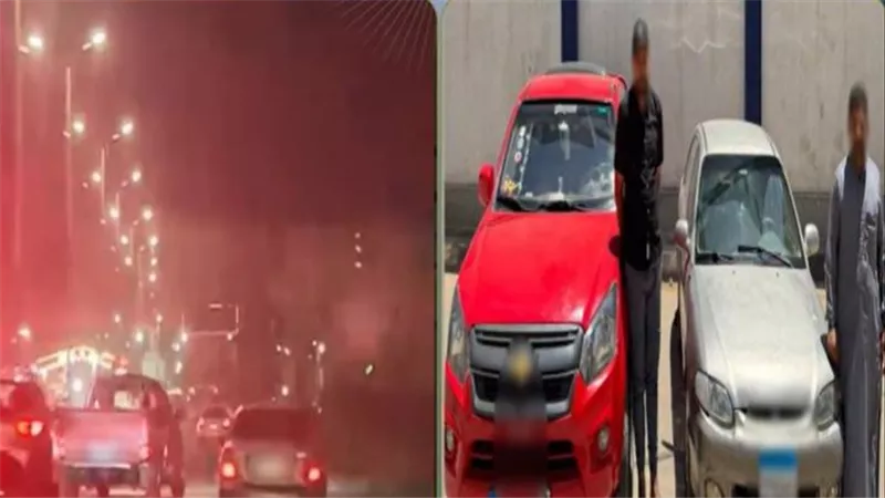 ضبط سائقين استعرضا بسيارتين وأعاقا الحركة المرورية بكفر الشيخ