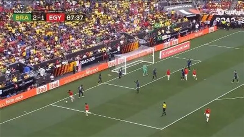 نتيجة وأهداف مباراة مصر والبرازيل الشوط الثاني (1-2) استعدادًا لكأس العالم 202