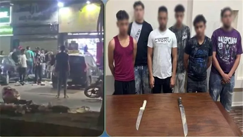 بسبب خلافات العمل.. القبض على 6 عاطلين أثاروا الذعر بأسلحة بيضاء في الجيزة