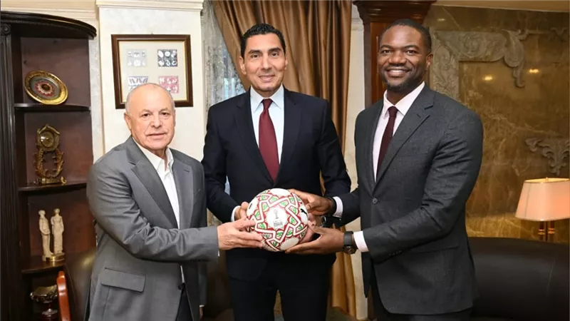 بحضور أبو ريدة.. وزير الرياضة يناقش مع أمين عام الكاف ملف مقر الاتحاد الأفريقي