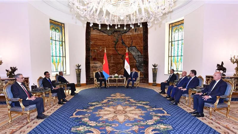 الرئيس السيسي يستقبل رئيس إريتريا ويؤكد دعم مصر الثابت لسيادة ووحدة البلاد