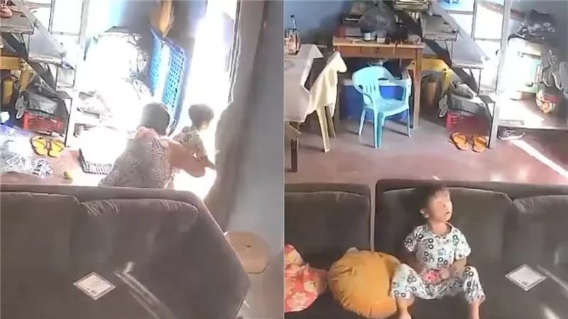 في اللحظات الأخيرة.. جدة تنقذ حفيدها من زلزال الفلبين المدمر (فيديو)