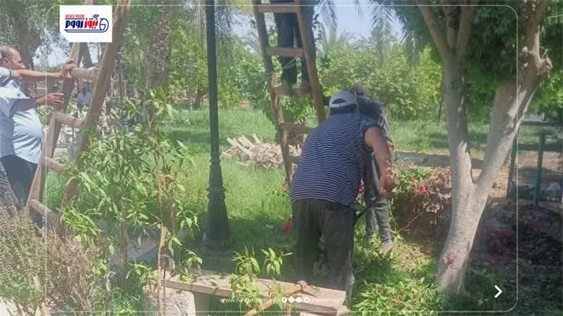 حملات نظافة وتجميل مكثفة بمراكز المنيا للحفاظ على البيئة وتحسين المظهر الحضاري