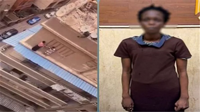 الداخلية تكشف ملابسات فيديو محاولة سيدة أجنبية القفز من أعلى عقار بعين شمس