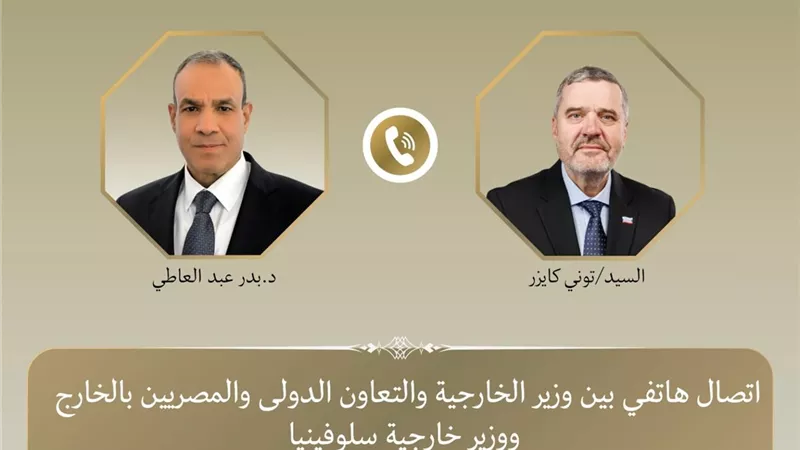 وزير الخارجية يبحث مع نظيره السلوفيني سبل تطوير العلاقات الثنائية