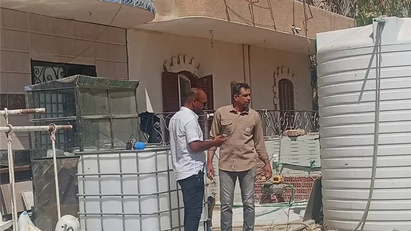 إعادة تشميع محطة مياه مخالفة في حي عتاقة بالسويس بعد فض الأختام