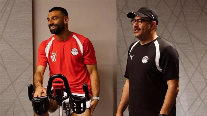 تدريبات استشفائية وبدنية للاعبي منتخب مصر بفندق الإقامة