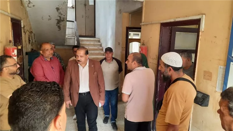 رئيس شركة مياه دمياط يتفقد مركز الصيانة والوحدة الحسابية بكفر البطيخ