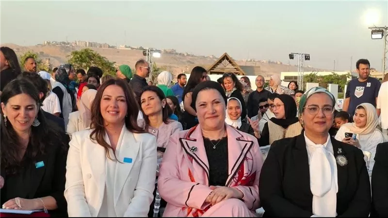سحر السنباطي تشهد احتفالية تجديد تعيين الفنانة دنيا سمير غانم سفيرة للنوايا 