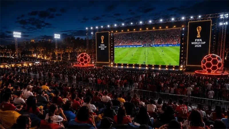 المونديال في العاصمة.. مباريات كأس العالم مجانا على أكبر شاشة في أفريقيا|تفاصيل