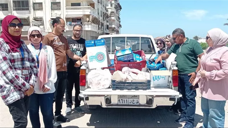 ضبط كميات من الأغذية واللحوم منتهية الصلاحية ومتغيرة الخواص قبل بيعها ببورفؤاد