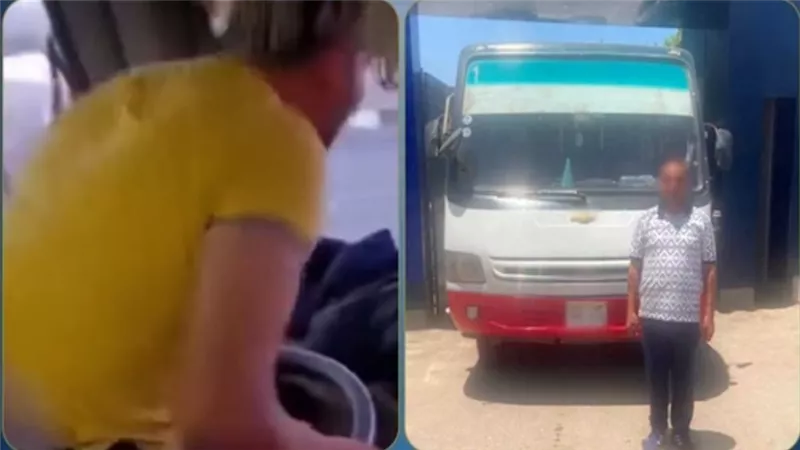 ضبط سائق استعرض أثناء قيادة أتوبيس بالطريق الدائري بالجيزة