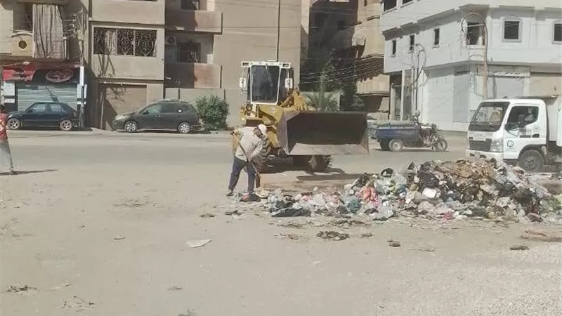 رفع 330 طن قمامة من شوارع المحلة ضمن حملات مكبرة بالغربية