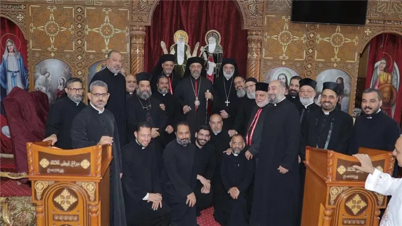 بطريرك الأقباط الكاثوليك يصل أبوقرقاص لبدء جولة رعوية ولقاءات كنسية