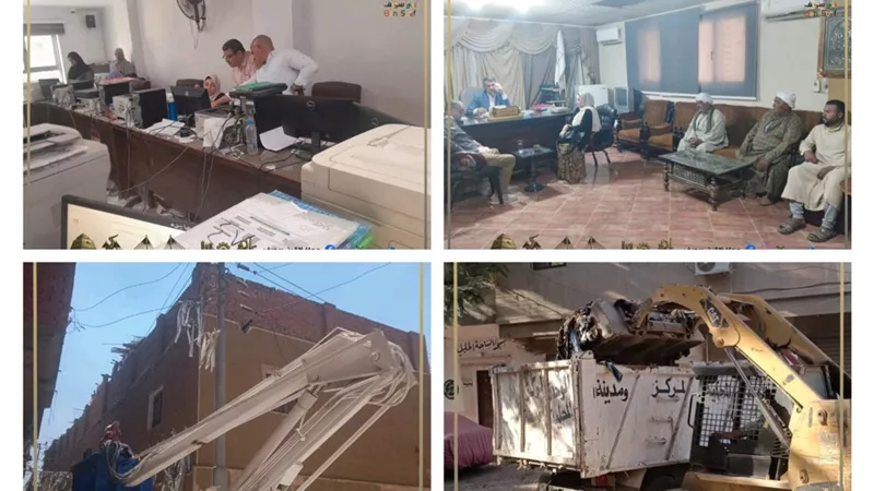 متابعة ملفات المتغيرات المكانية والتصالح وطرق الأبواب بمراكز ومدن بنى سويف 