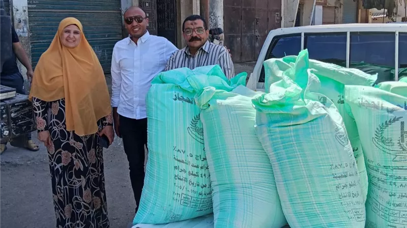تحرير 250 مخالفة متنوعة لمخابز و28 لبدالين في حملات لتموين بنى سويف
