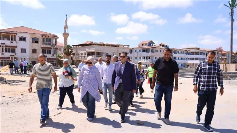 محافظ دمياط يتفقد تطوير اللسان والفنار برأس البر استعدادا لموسم الصيف