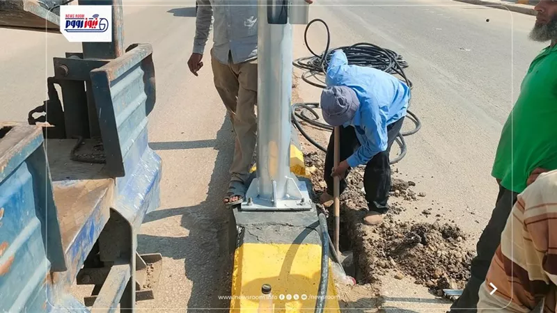  63 عمودًا و126 كشافًا جديدًا.. تطوير شامل لإنارة أهم الطرق في كفر الشيخ