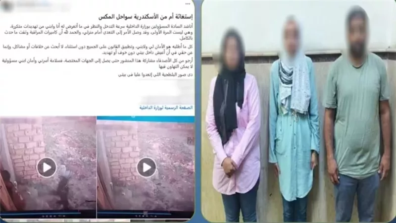 الأمن يضبط المتهمين بالاعتراف في واقعة الاعتداء على سيدة ونجلها بالإسكندرية