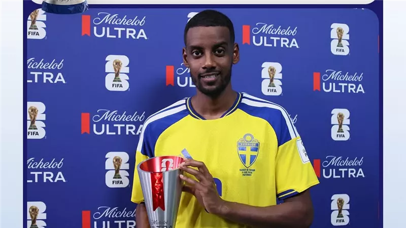 إيزاك يحصد جائزة رجل مباراة السويد وتونس في كأس العالم 2026