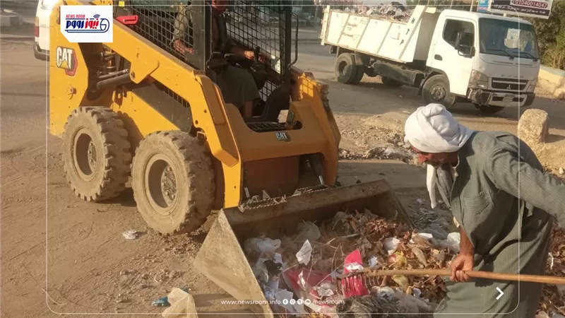 حملات مكثفة للنظافة ورفع الإشغالات وتحسين المظهر الحضاري بمركزي سنورس وإطسا