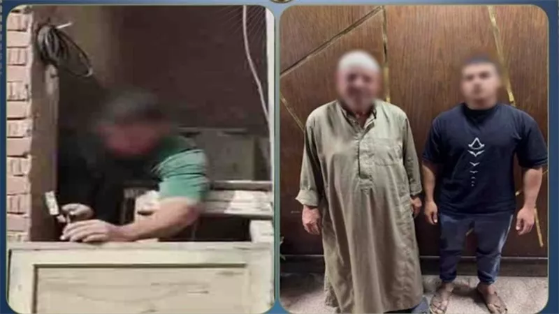 حبس شخص ونجله احتياطي على ذمة التحقيق بتهمة التعدي علي مرافق جيرانهم بكفر الشي