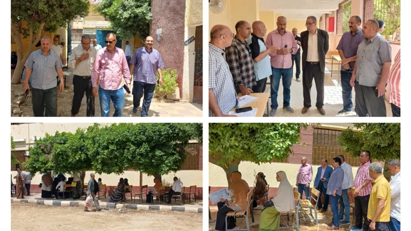جولة تفقدية لقيادات تعليم بنى سويف لمقر لجنة اعتذارات الثانوية العامة | صور