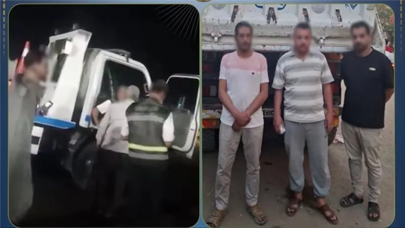 ضبط سائق وشقيقه بتهمة فبركة فيديو التعدي على حملة مرورية بالبدرشين