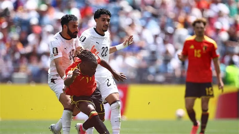 نتيجة وأهداف مباراة مصر وبلجيكا الشوط الثاني (1-1) في كأس العالم 2026
