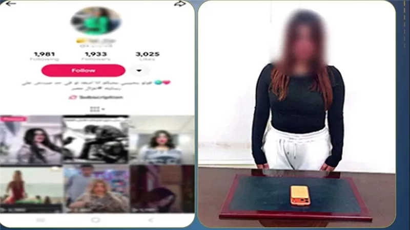ضبط التيك توكر غزالة لنشرها محتوى خادش للحياء في الجيزة