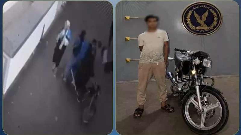 بدون رخصة وبدون لوحات.. سقوط قائد دراجة نارية صدم طالبتين بالجيزة
