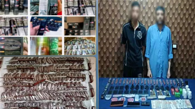  التحقيق مع مروجي الأسلحة البيضاء والعقاقير مجهولة المصدر على السوشيال ميديا