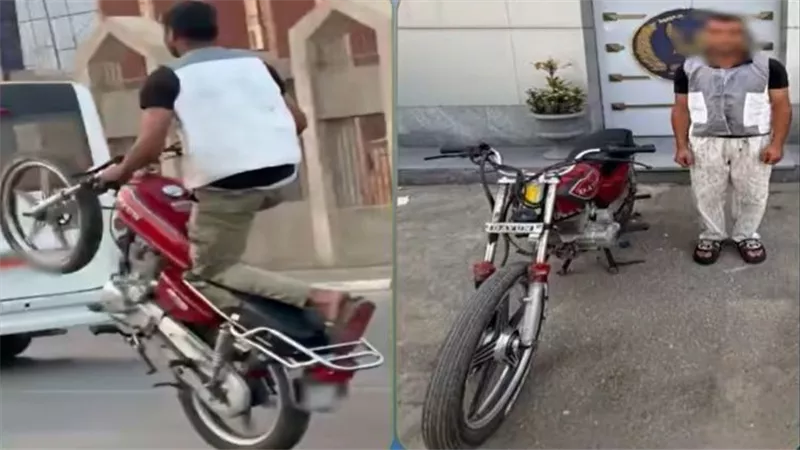ضبط قائد دراجة نارية عرض حياة المواطنين للخطر بالوايلي