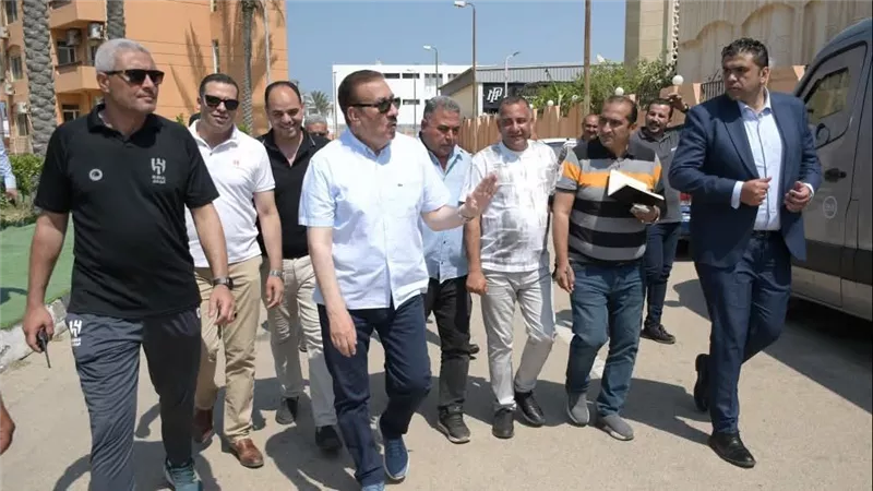 محافظ بورسعيد يتفقد المدينة الشبابية ويدرس إنشاء فندق سياحي جديد 