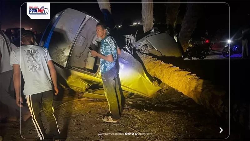 مصرع شخص وإصابة اثنين في حادث تصادم أعلى كوبري النيل بمركز ملوي في المنيا