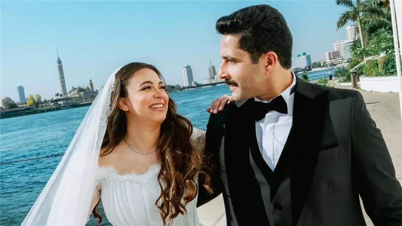 رسالة رومانسية من هايدي رفعت لزوجها مصطفى منصور بعد زفافهما |صور