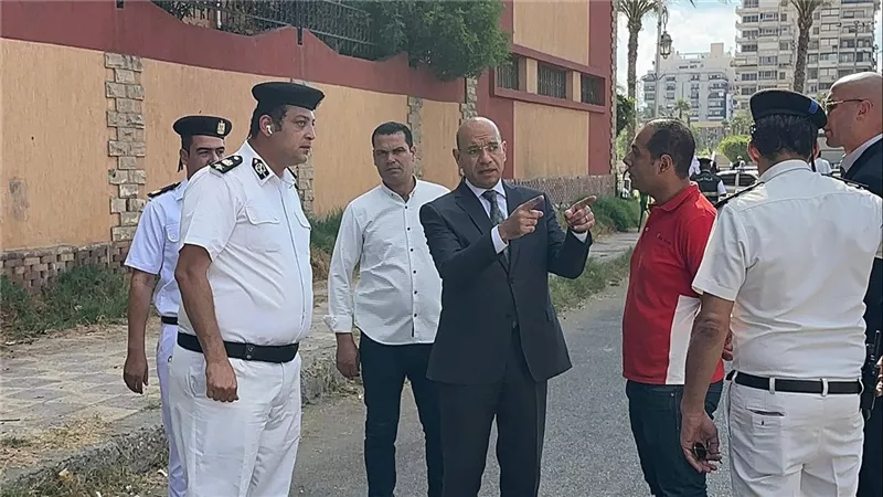 جولة تفقدية لمدير أمن بورسعيد لمتابعة قوات تأمين امتحانات الثانوية العامة 