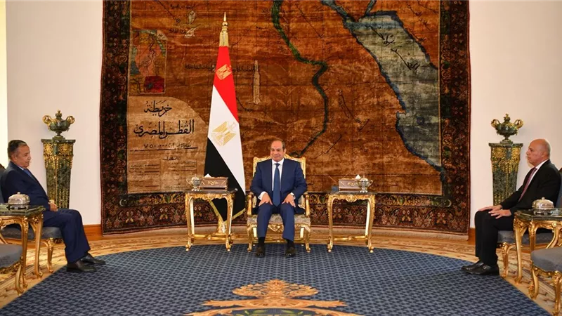 الرئيس السيسي يستقبل نبيل فهمي المرشح لمنصب الأمين العام للجامعة العربية 