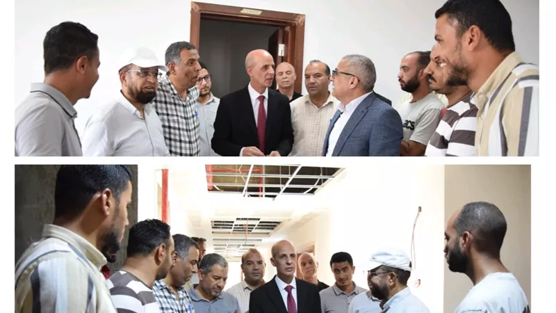 رئيس جامعة بنى سويف يشدد على الالتزام بالجدول الزمني لانجاز مبنى «العلوم»