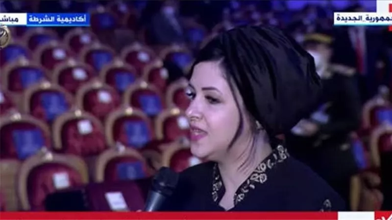 أرملة المقدم عبد الرحمن عادل: شكرا للرئيس السيسي على دعمه لأسر الشهداء