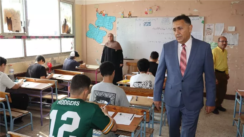  حسام عبد الفتاح يتفقد لجان امتحانات الثانوية العامة ويؤكد جاهزية المحافظة