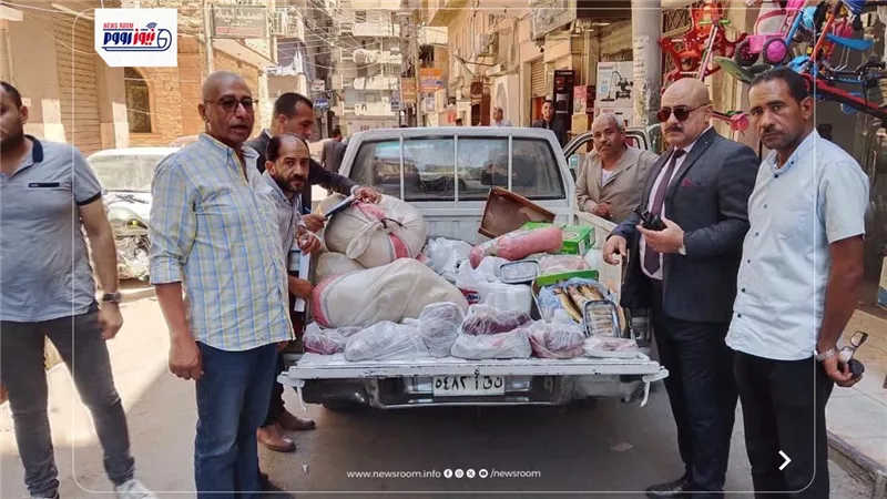 حملة رقابية بالمنيا تضبط لحوماً فاسدة و200 كيلو توابل مجهولة المصدر