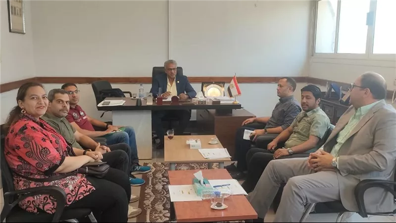 جامعة حلوان التكنولوجية تبحث خطة العمل المشترك مع 