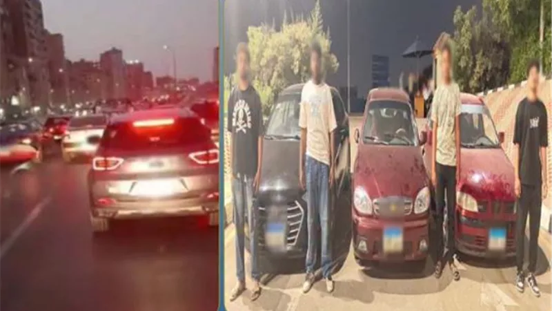 احتفالا بزفاف صديقهم.. ضبط 4 طلاب استعرضوا بسياراتهم في القاهرة 
