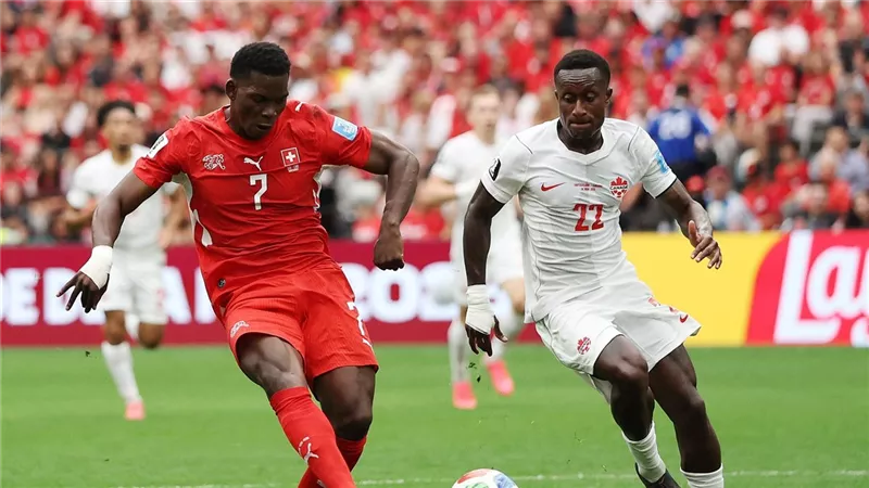 نتيجة مباراة كندا وسويسرا الشوط الثاني (1-2) في كأس العالم 2026