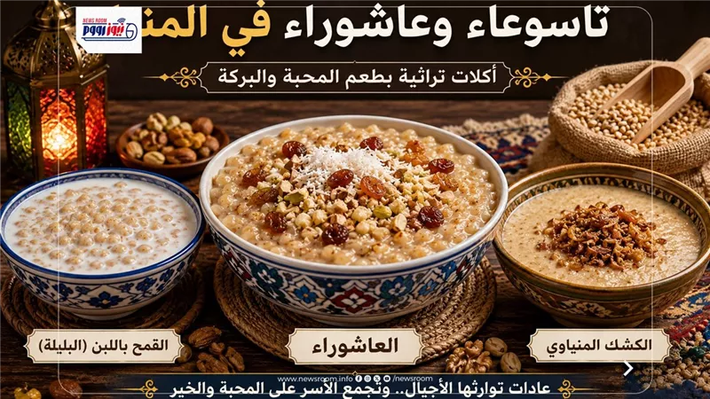 العاشوراء والقمح باللبن يتصدران موائد المنيا في تاسوعاء وعاشوراء كل عام