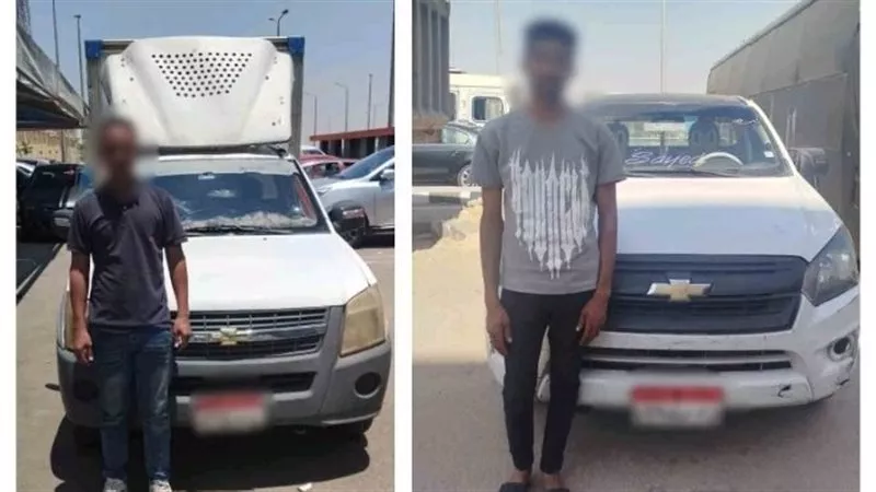 التحقيق مع قائدي سيارتين ربع نقل لاتهامهما بالسير عكس الاتجاه بالقاهرة 