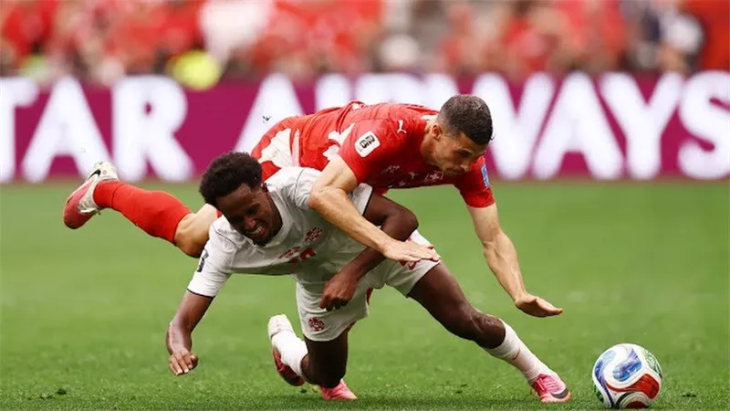 أهداف وملخص مباراة كندا وسويسرا الشوط الأول في كأس العالم 2026