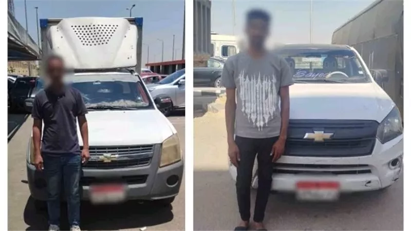 ضبط قائدي سيارتين ربع نقل لسيرهما عكس الاتجاه وتعطيل الحركة المرورية بالقاهرة